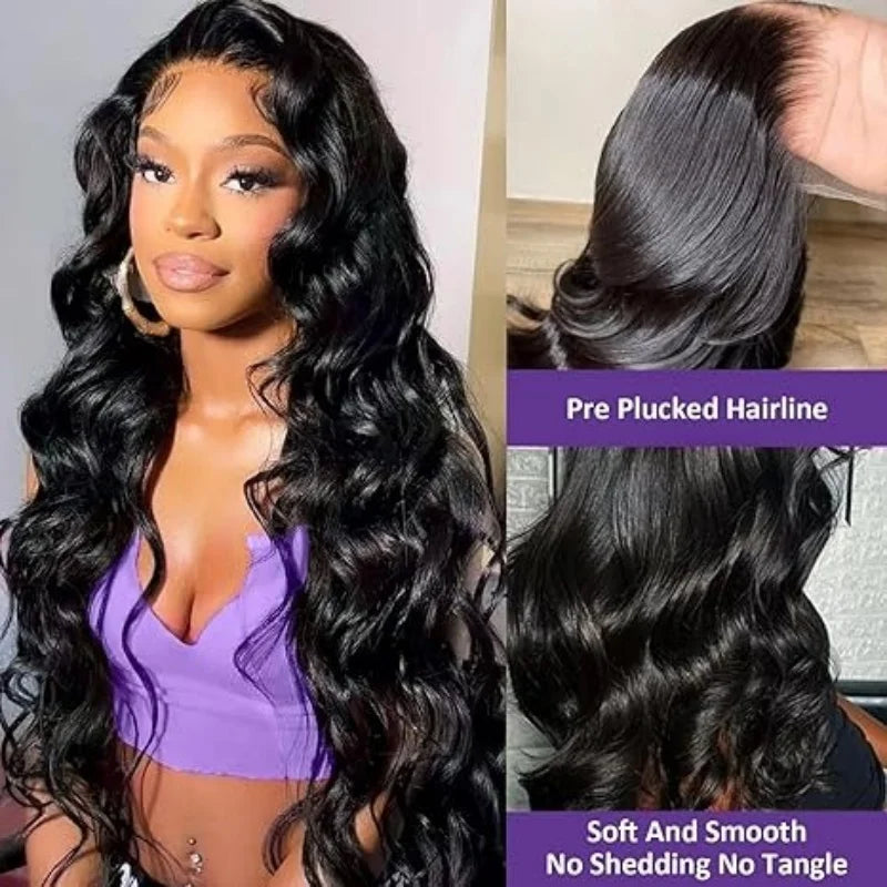 Body Wave Human Hair Wigs 13X6 Hd Lace Frontal Wig 250 Density 40 Inch Lace Front Human Hair Wigs Brazilian Wigs For Black Women - Merit Sell