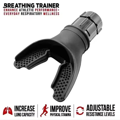 Breathing Exercise For Lungs Portable Breath Fitness Exerciser Device Endurance Workout Device With Adjustable Resistances - Merit Sell