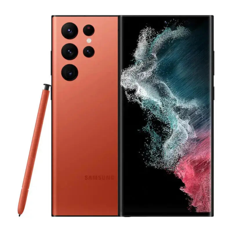 C Samsung Galaxy S22 Ultra 5G S908U S22U 6.8" ROM 128GB/256/512GB RAM 8GB/12GB Snapdragon 8 NFC S Pen Unlocked Smart Cell Phone - Merit Sell