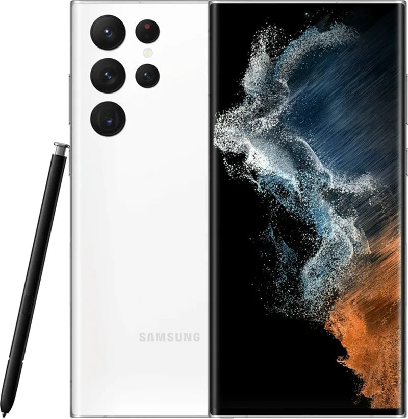 C Samsung Galaxy S22 Ultra 5G S908U S22U 6.8" ROM 128GB/256/512GB RAM 8GB/12GB Snapdragon 8 NFC S Pen Unlocked Smart Cell Phone - Merit Sell
