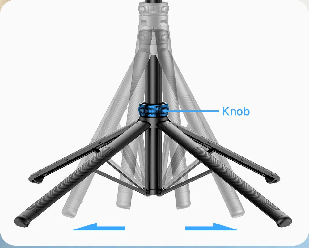 C17 Tripod 360°Auto-Rotation AI Tracking Remote Control Bluetooth Shooting Quadrapod Selfie Stick Stabilizer Optional Fill Light - Merit Sell