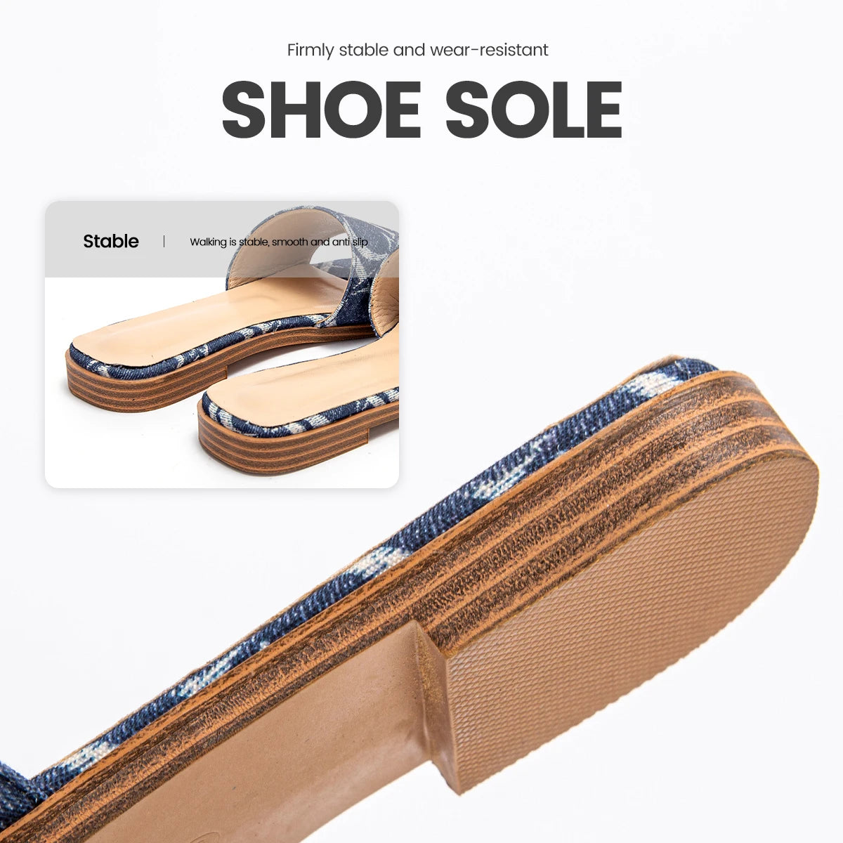 CHCH Summer fashion retro design new women's shoes non-slip sandals slippers letter design casual sandals slippers casual - Merit Sell