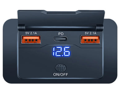 Car Charger Socket Adapter with Switch, 2-4-Ports Charging Splitter, Outlet for Bus, RV, ATV,Truck,Boat,Outlet,12V,24V, PD,QC3.0 - Merit Sell