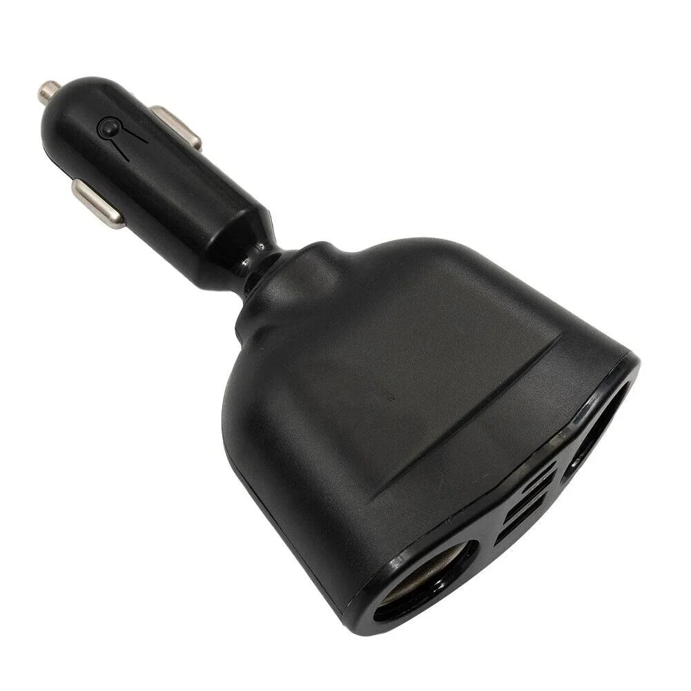 Car Cigarette Lighter Socket Splitter PD QC3.0 12V-24V 2 USB Charger C Ports 2.4A Fast Charging Car Charger for Mobile Phone DVR - Merit Sell