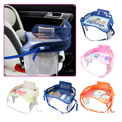 Car Drinks Holders Storage Car Safety Seat Tray In-car Accessories Waterproof Kids Toys Infant Children Drink Table Baby Fence - Merit Sell