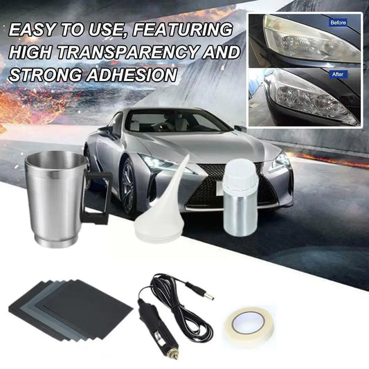 Car Headlight Polish Restoration Kit Polisher Polymer Liquid Polishing Repair Light Kit Car Car Scratch Repair Kits Headlig D4N2 - Merit Sell