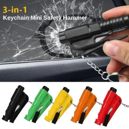 Car Safety Hammer Auto Emergency Glass Window Breaker Seat Belt Cutter Life-Saving Car Emergency Escape Hammer Survival Whistle - Merit Sell