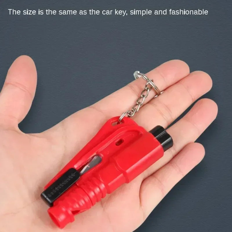 Car Safety Hammer Auto Emergency Glass Window Breaker Seat Belt Cutter Life-Saving Car Emergency Escape Hammer Survival Whistle - Merit Sell