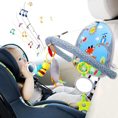 Car Seat Toys for Baby Infant Activity Center Carseat Toys Baby Crib Stroller Hanging Rattles Toys Baby Sensory Toys 0 12 Months - Merit Sell