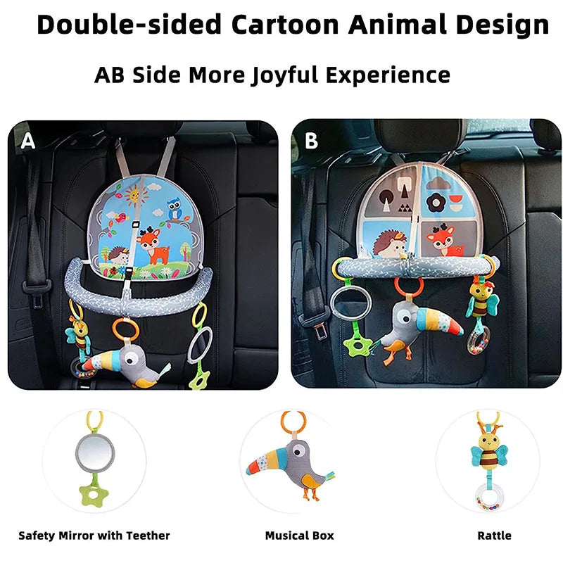 Car Seat Toys for Baby Infant Activity Center Carseat Toys Baby Crib Stroller Hanging Rattles Toys Baby Sensory Toys 0 12 Months - Merit Sell