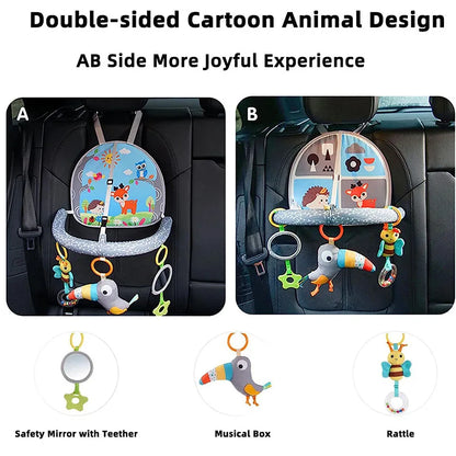 Car Seat Toys for Baby Infant Activity Center Carseat Toys Baby Crib Stroller Hanging Rattles Toys Baby Sensory Toys 0 12 Months - Merit Sell