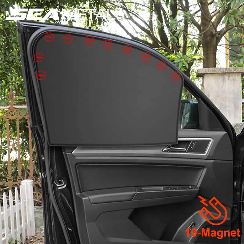 Car Side Window Sun Shade Magnetic UV Blocking Car Curtain Summer Anti-Glare Sun Protection Auto Sunshade for Personal Privacy - Merit Sell