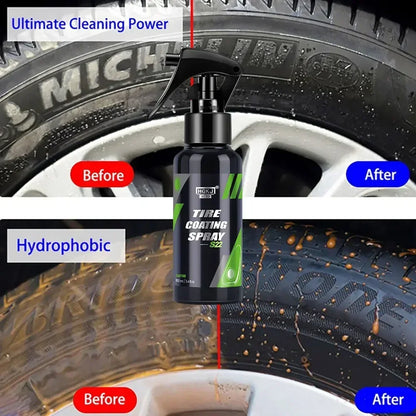 Car Tyre Gloss 50/100ML Tire Coating Spray Hydrophobic Sealant Wax For Car Auto Tire Refurbishing Agent Cleaner Coating Spraying - Merit Sell