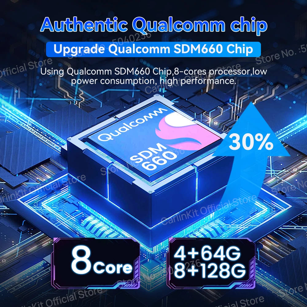 CarlinKit Android 13 SDM660 6225 CarPlay Ai Box LED 8-Cores Wireless Android Auto& CarPlay Car USB Adapter 64G 128G FOTA Upgrade - Merit Sell