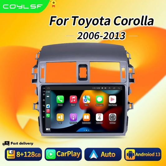 Carplay Android Auto for Toyota Corolla E140/150 2006 2007-2013 Multimedia Automotive Subwoofer Autoradio Android DSP 4G - Merit Sell
