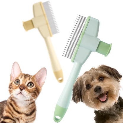Cat Grooming Massage Brush Pet Comb Professional Open Knot Pet Hair Removal Brush Durable kitten comb Pet Accessories - Merit Sell