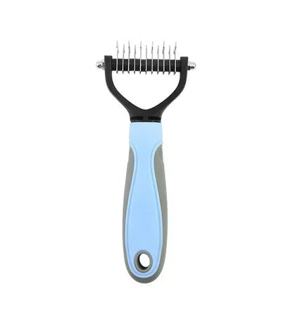 Cat Hair Removal Comb Dog Hair Removal Brush Stainless Steel Double Sided Pet Grooming Brush Removing Tangles Cat Accessories - Merit Sell