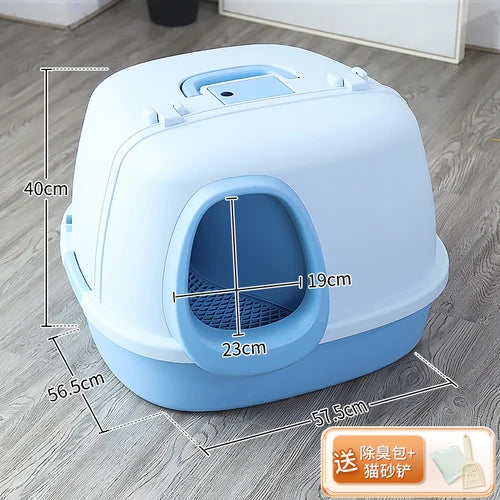 Cat Litter Box Fully Enclosed Oversized Hallway Supply Tray Oversized Long Aisle Drawer Pet Toilet Furniture Supplies - Merit Sell