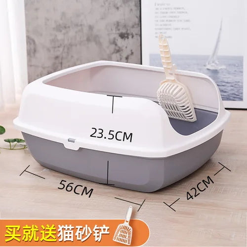 Cat Litter Box Fully Enclosed Oversized Hallway Supply Tray Oversized Long Aisle Drawer Pet Toilet Furniture Supplies - Merit Sell