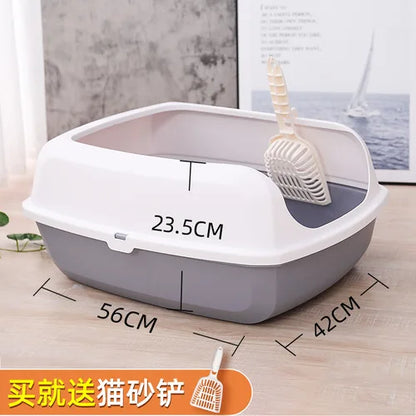 Cat Litter Box Fully Enclosed Oversized Hallway Supply Tray Oversized Long Aisle Drawer Pet Toilet Furniture Supplies - Merit Sell