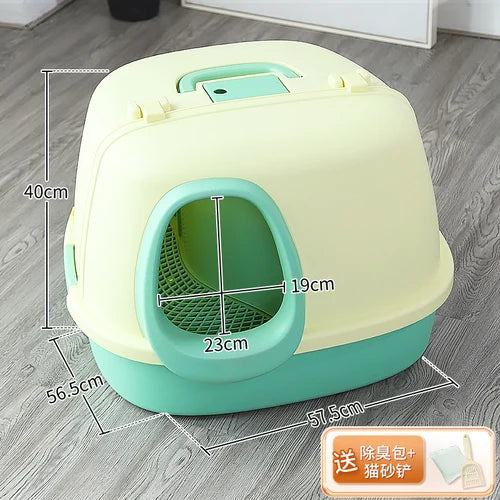 Cat Litter Box Fully Enclosed Oversized Hallway Supply Tray Oversized Long Aisle Drawer Pet Toilet Furniture Supplies - Merit Sell