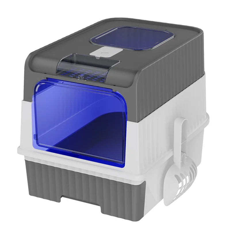 Cat Litter Box Large Rechargeable Self-cleaning Litter Box for Cat Fully Enclosed Toilet Large Capacity Cat Products - Merit Sell