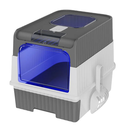 Cat Litter Box Large Rechargeable Self-cleaning Litter Box for Cat Fully Enclosed Toilet Large Capacity Cat Products - Merit Sell