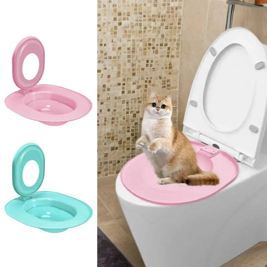 Cat Toilet Trainer Sand Box Cat Trainer Reusable Urinal Seat Potty Cat Hygiene Trainer For Pet Care Train Your Cat To Use The - Merit Sell
