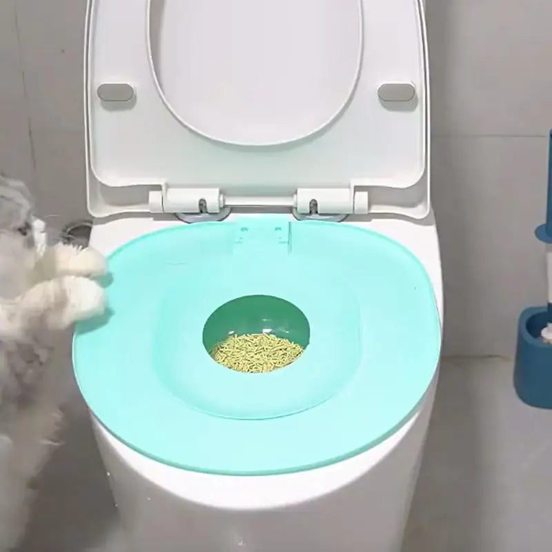 Cat Toilet Trainer Sand Box Cat Trainer Reusable Urinal Seat Potty Cat Hygiene Trainer For Pet Care Train Your Cat To Use The - Merit Sell