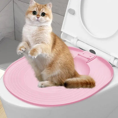Cat Toilet Trainer Sand Box Cat Trainer Reusable Urinal Seat Potty Cat Hygiene Trainer For Pet Care Train Your Cat To Use The - Merit Sell