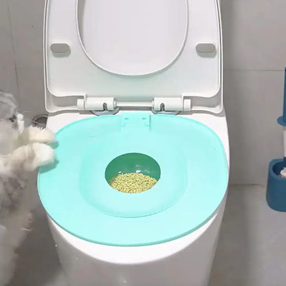 Cat Toilet Trainer Sand Box Cat Trainer Reusable Urinal Seat Potty Cat Hygiene Trainer For Pet Care Train Your Cat To Use The - Merit Sell