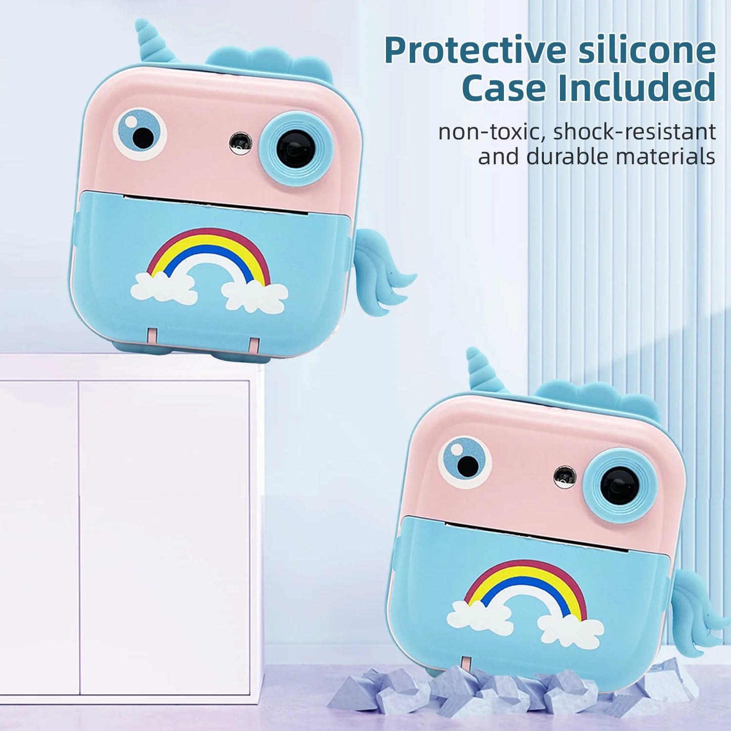 Children Digital Camera Instant Print for Kids Thermal Print Camera Instant Photo Printing Camera Video Toys - Merit Sell