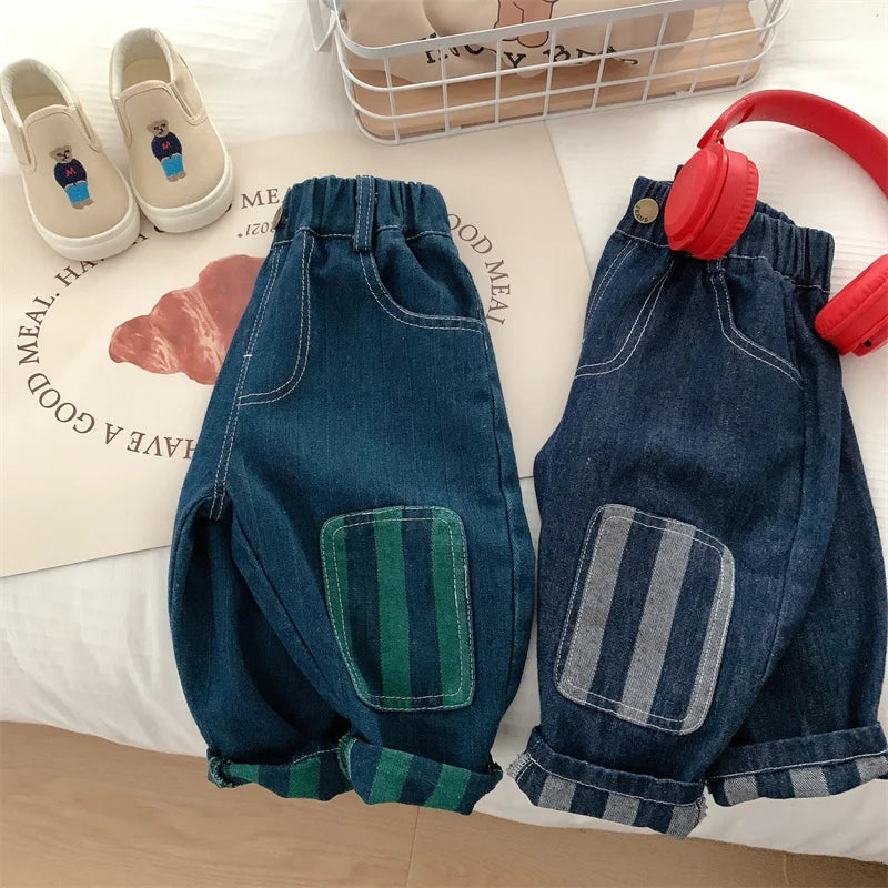 Children Pants 2025 Autumn Winter Trousers for Kids Stripe Casual Pants for Boys Girls Joggers Toddler Baby Clothing 1-6years - Merit Sell