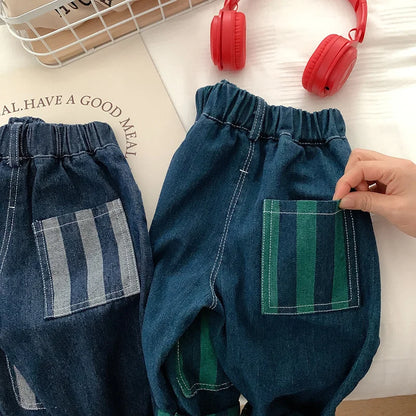 Children Pants 2025 Autumn Winter Trousers for Kids Stripe Casual Pants for Boys Girls Joggers Toddler Baby Clothing 1-6years - Merit Sell