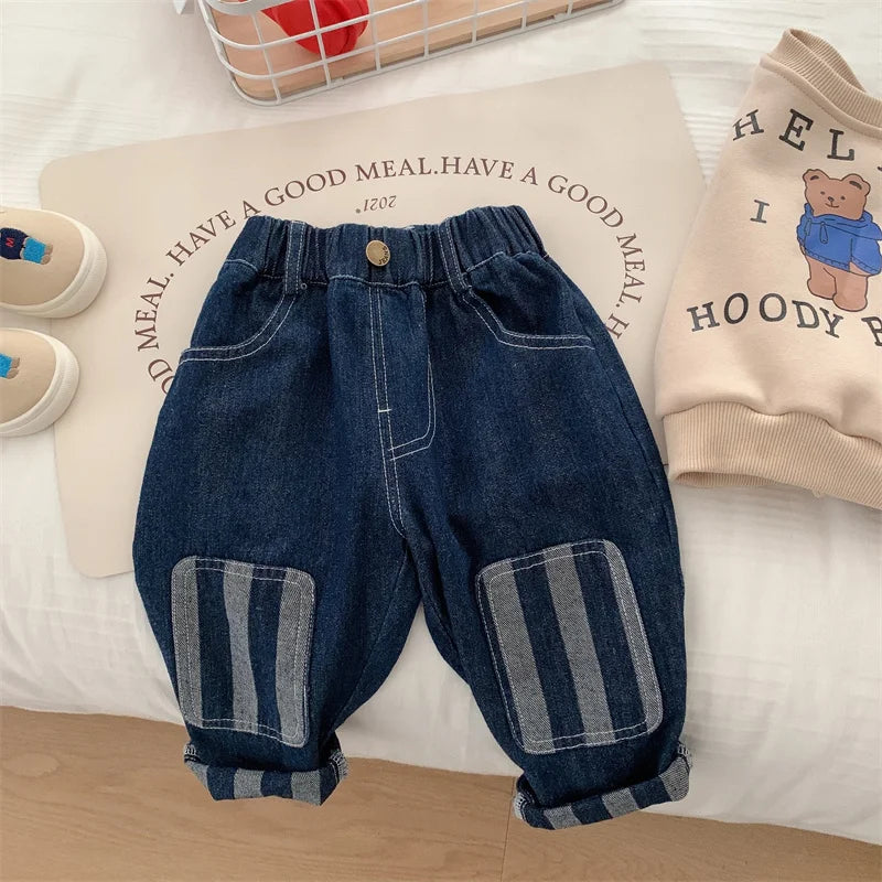Children Pants 2025 Autumn Winter Trousers for Kids Stripe Casual Pants for Boys Girls Joggers Toddler Baby Clothing 1-6years - Merit Sell