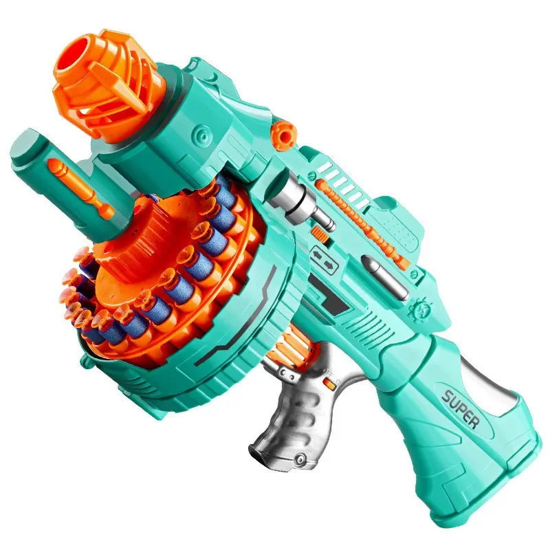 Children's Electric Continuous Shooting Gatling Toy Gun Suction Cup Soft Bullet Gun Explosion Nerfs gun BB Guns Gifts for Kids - Merit Sell
