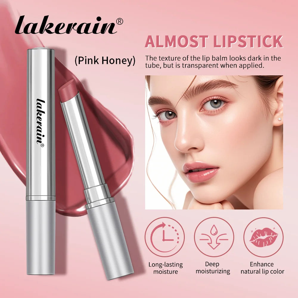 Colorless Pink Honey Lip Balm Lipstick Long-lasting Hygienic Moisturizing Lip Gloss Plumper Nourish Makeup Lip Care Cosmetics - Merit Sell