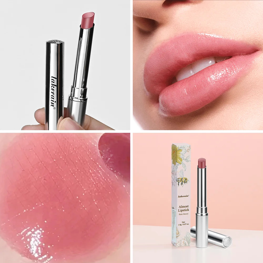 Colorless Pink Honey Lip Balm Lipstick Long-lasting Hygienic Moisturizing Lip Gloss Plumper Nourish Makeup Lip Care Cosmetics - Merit Sell