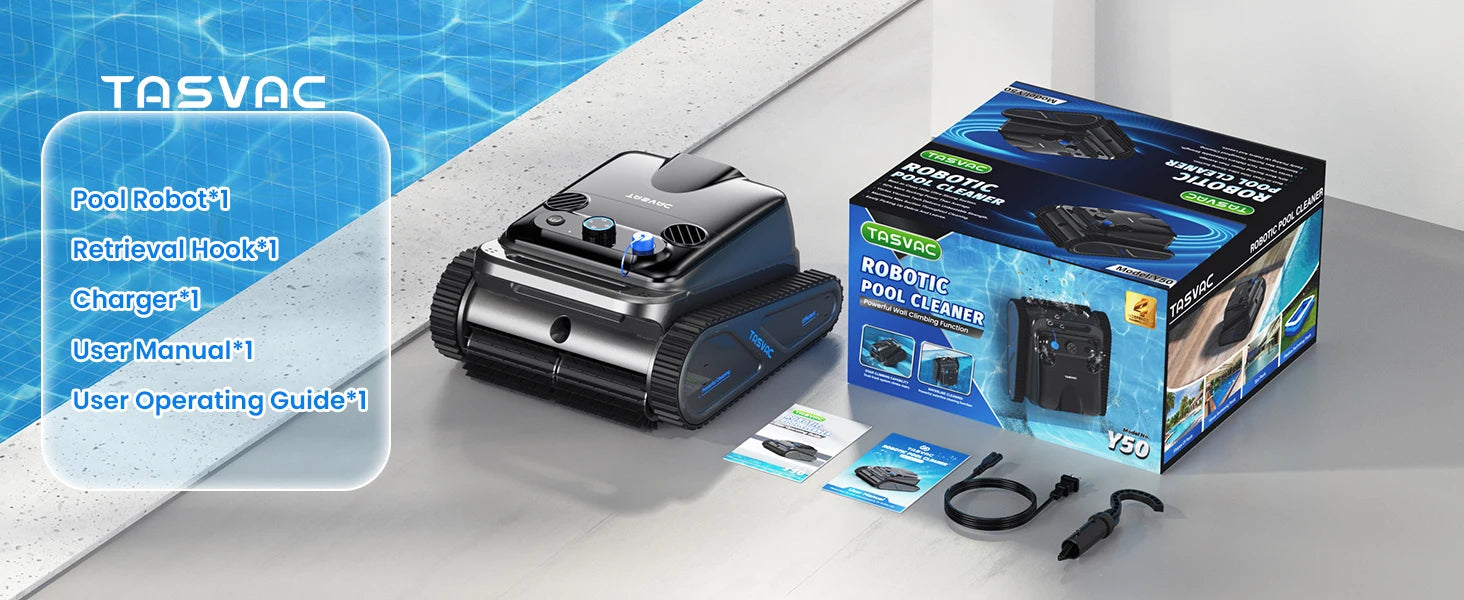 Cordless Robotic Pool Cleaner, Pool Vacuum for Inground Pools with 4 Motors, Wall & Waterline Cleaning, 300min Battery Life - Merit Sell