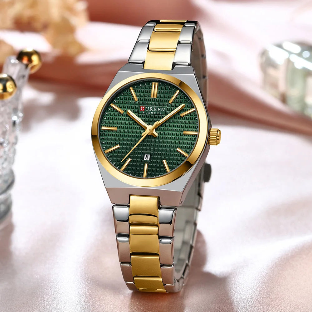 Curren 8439L Women Watch Casual Quartz 3-Hand Wristwatches Casual Luxury Waterproof Date Gifts For Girls - Merit Sell