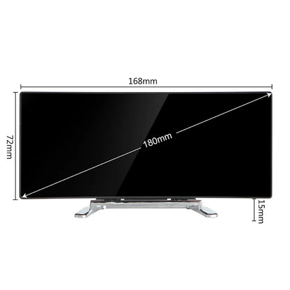 Curved Dimmable Mirror Clock Home Decors For Kids Bedroom 7 Inch Large Number Table Clock LED Screen Digital Alarm Clock - Merit Sell