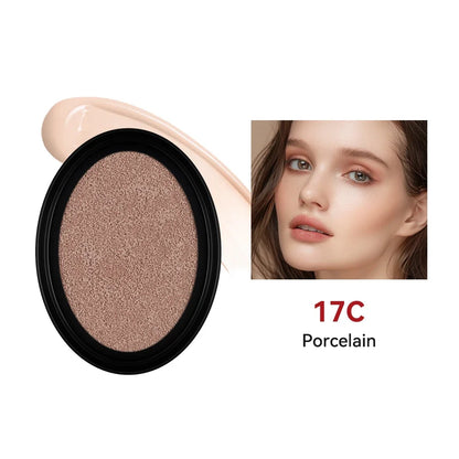 Cushion Refill Foundation Waterproof Semi-Matte Red Finish 72-Hour Wear Long-Lasting Buildable Coverage Sun Protection Makeup - Merit Sell
