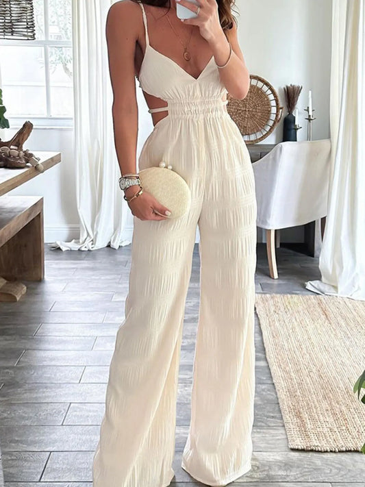 Cut-Out Wide Leg Jumpsuit - Merit Sell
