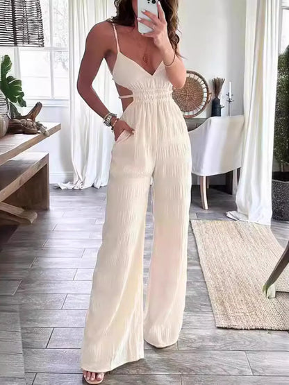 Cut-Out Wide Leg Jumpsuit - Merit Sell