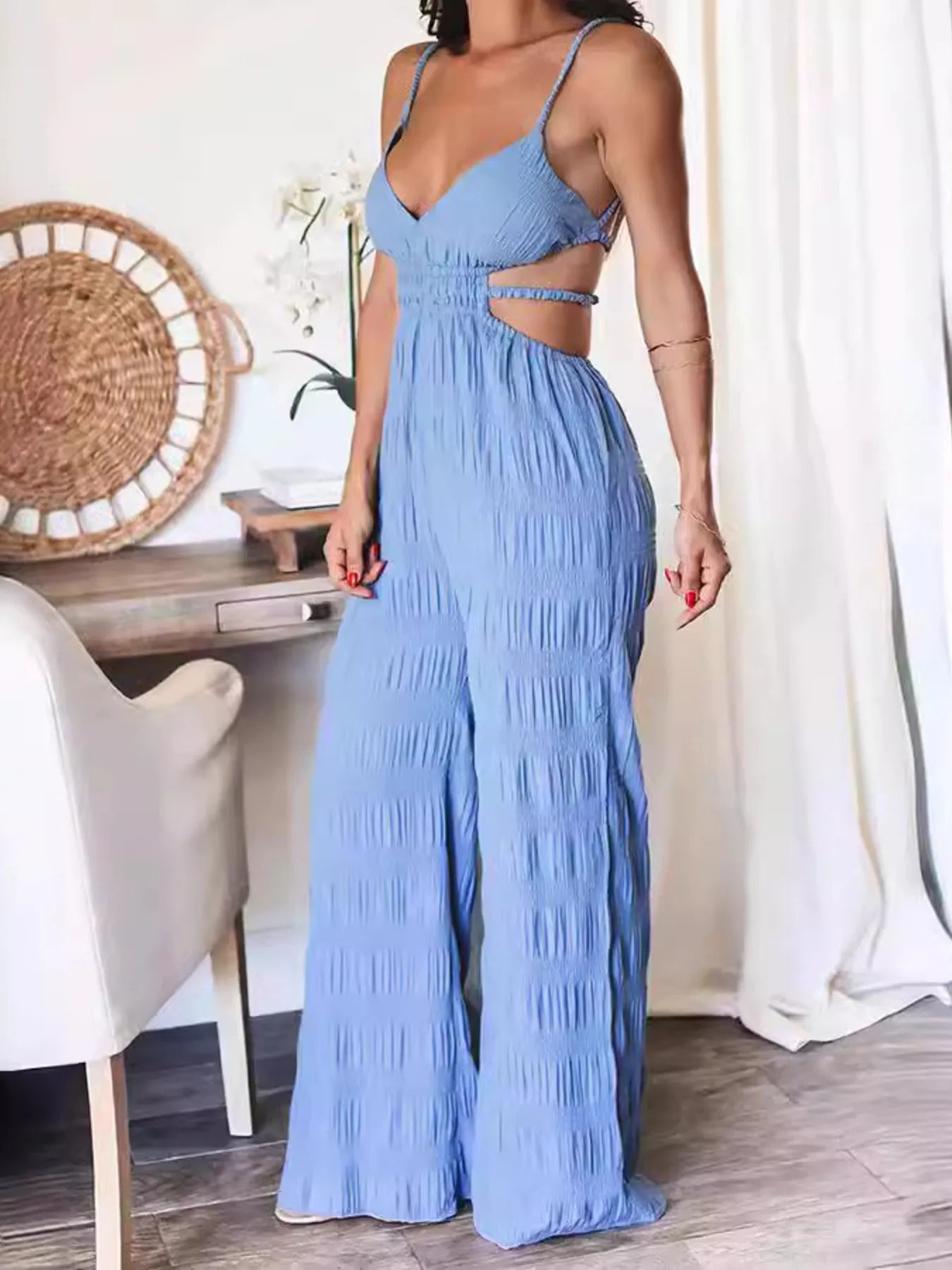 Cut-Out Wide Leg Jumpsuit - Merit Sell