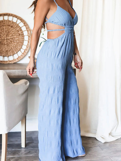 Cut-Out Wide Leg Jumpsuit - Merit Sell