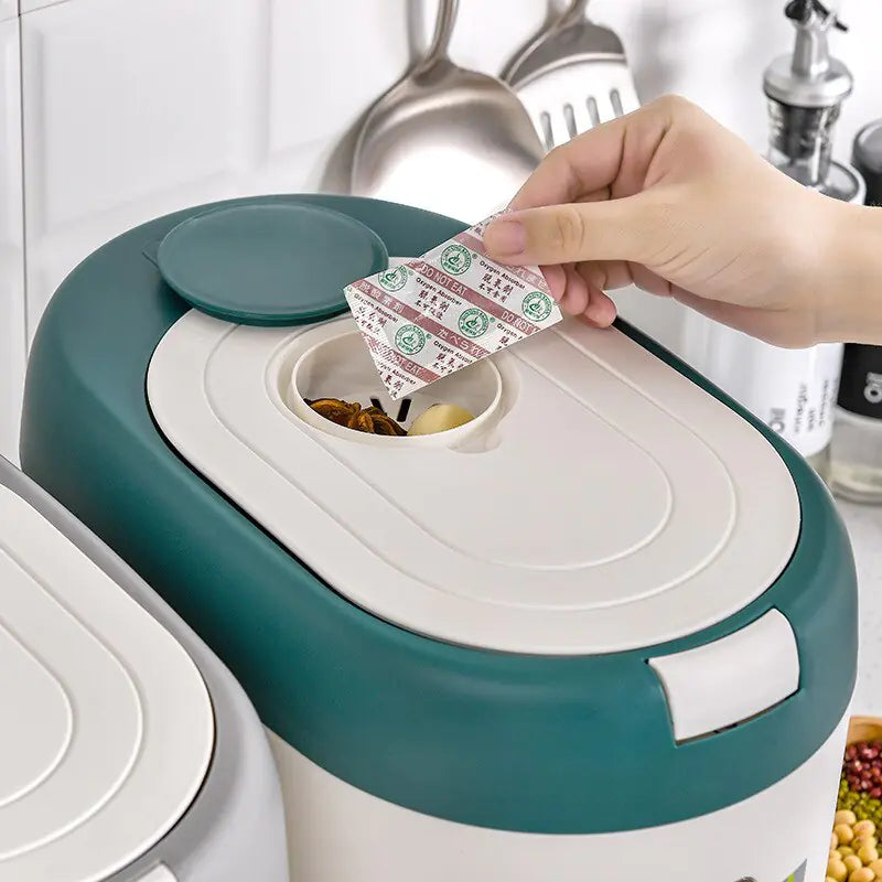 Automatic Kitchen Rice Bin | Convenient Storage Solution