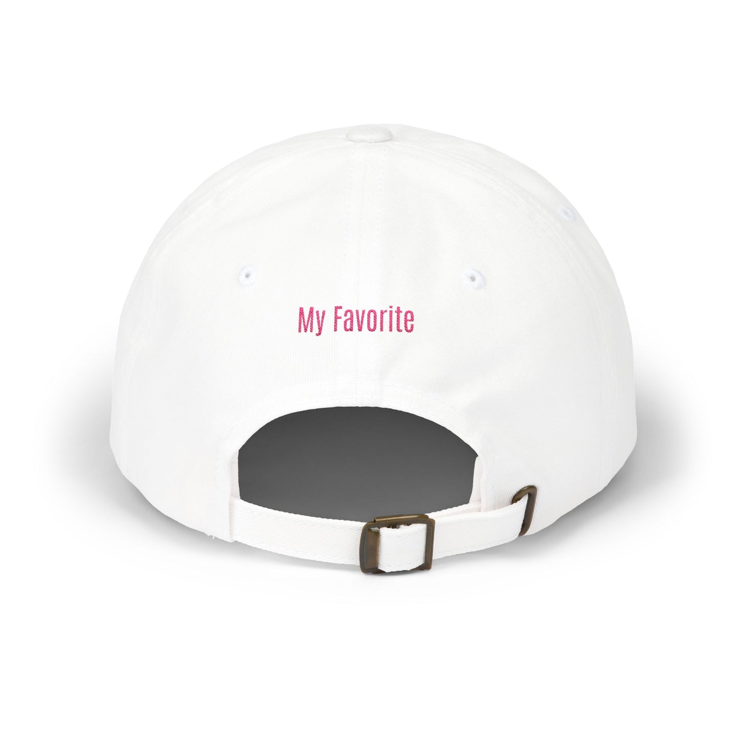 Dad Cap — Embroidered "DAD" Front with "My Favorite" Back | Classic Baseball Hat for Fathers, Father's Day Gift