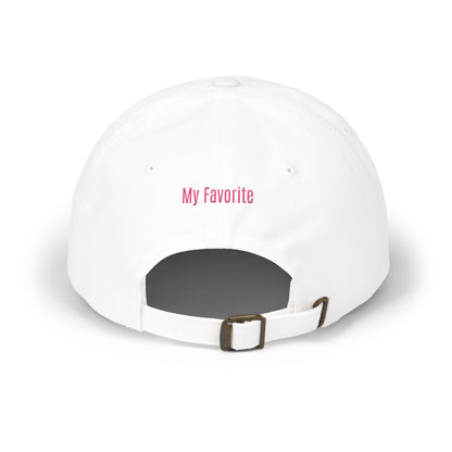 Dad Cap — Embroidered "DAD" Front with "My Favorite" Back | Classic Baseball Hat for Fathers, Father's Day Gift