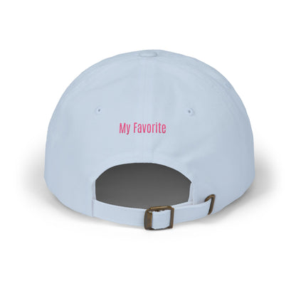 Dad Cap — Embroidered "DAD" Front with "My Favorite" Back | Classic Baseball Hat for Fathers, Father's Day Gift